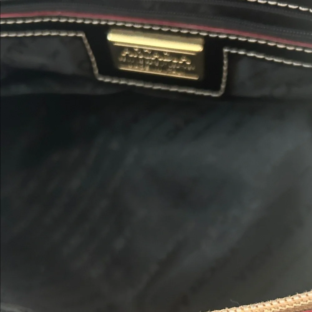 Arcadia Black and Tan Satchel
